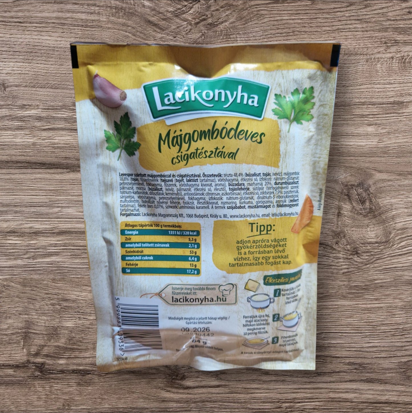 Lacikonyha Májgombócleves